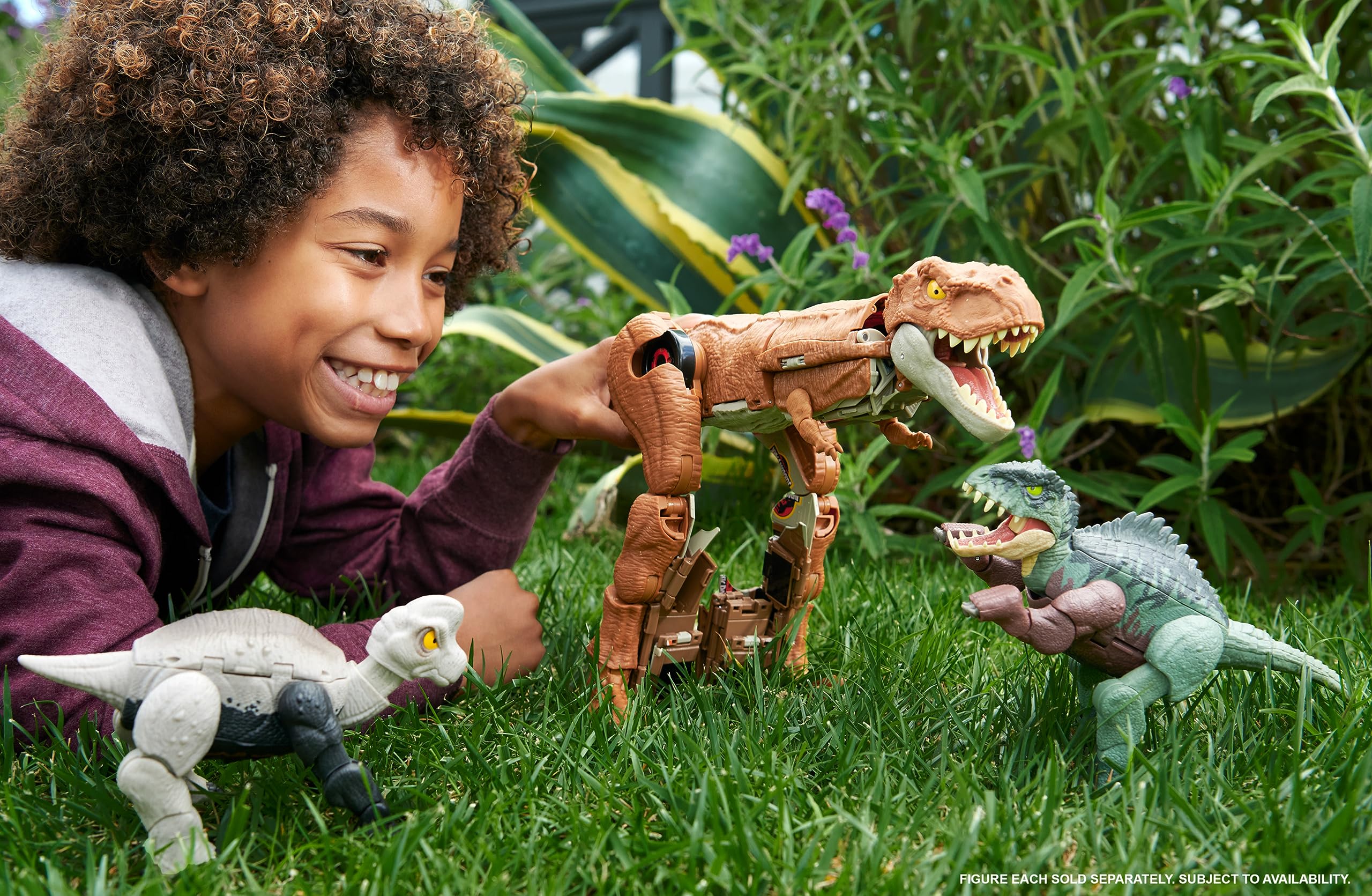 Foto 2 | Figura De Acción De Dinosaurio Mattel Jurassic World Fierce Changers - Venta Internacional.