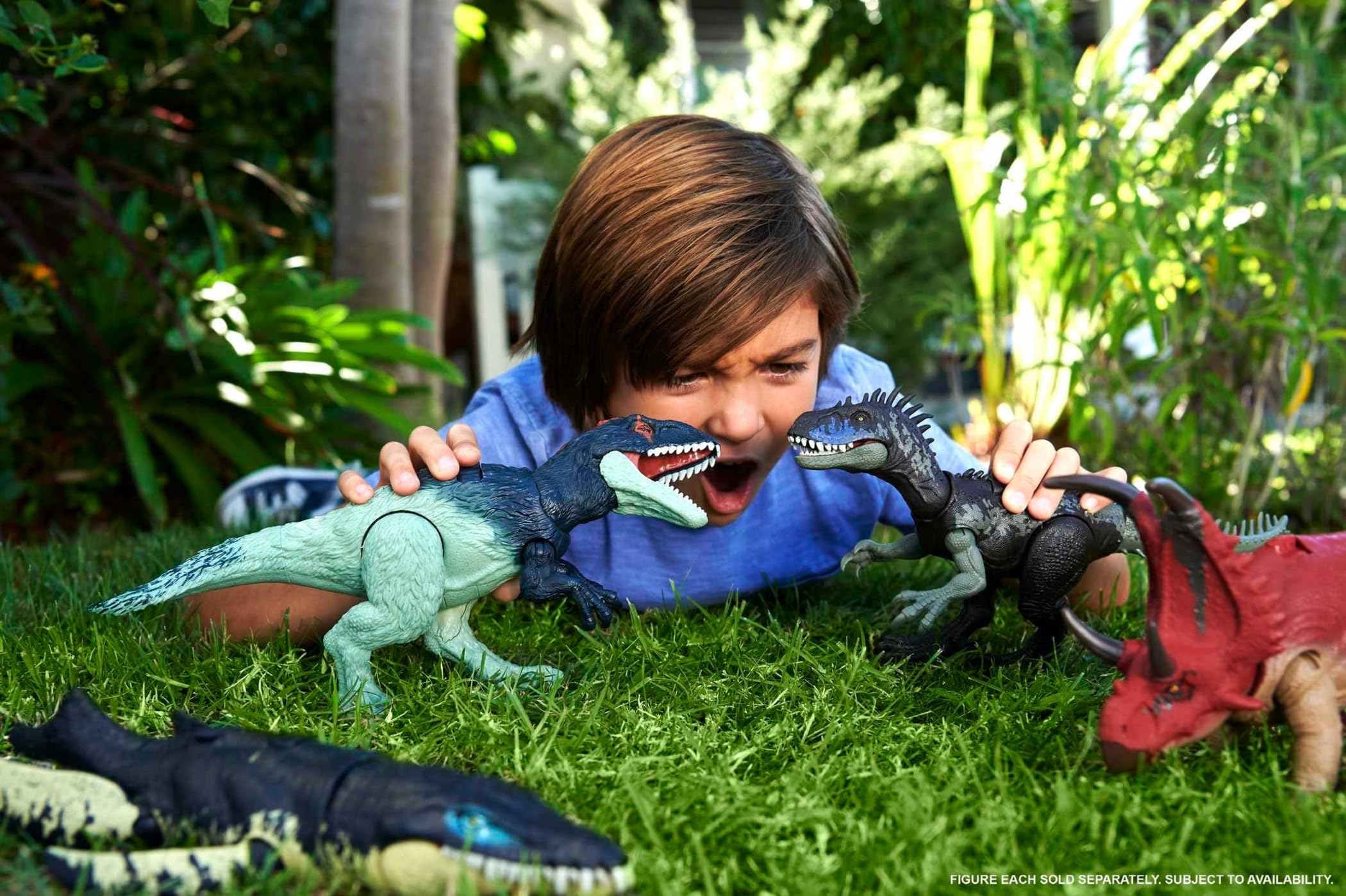 Foto 3 pulgar | Juguete De Dinosaurio Mattel Jurassic World Wild Roar Eocarcharia - Venta Internacional.