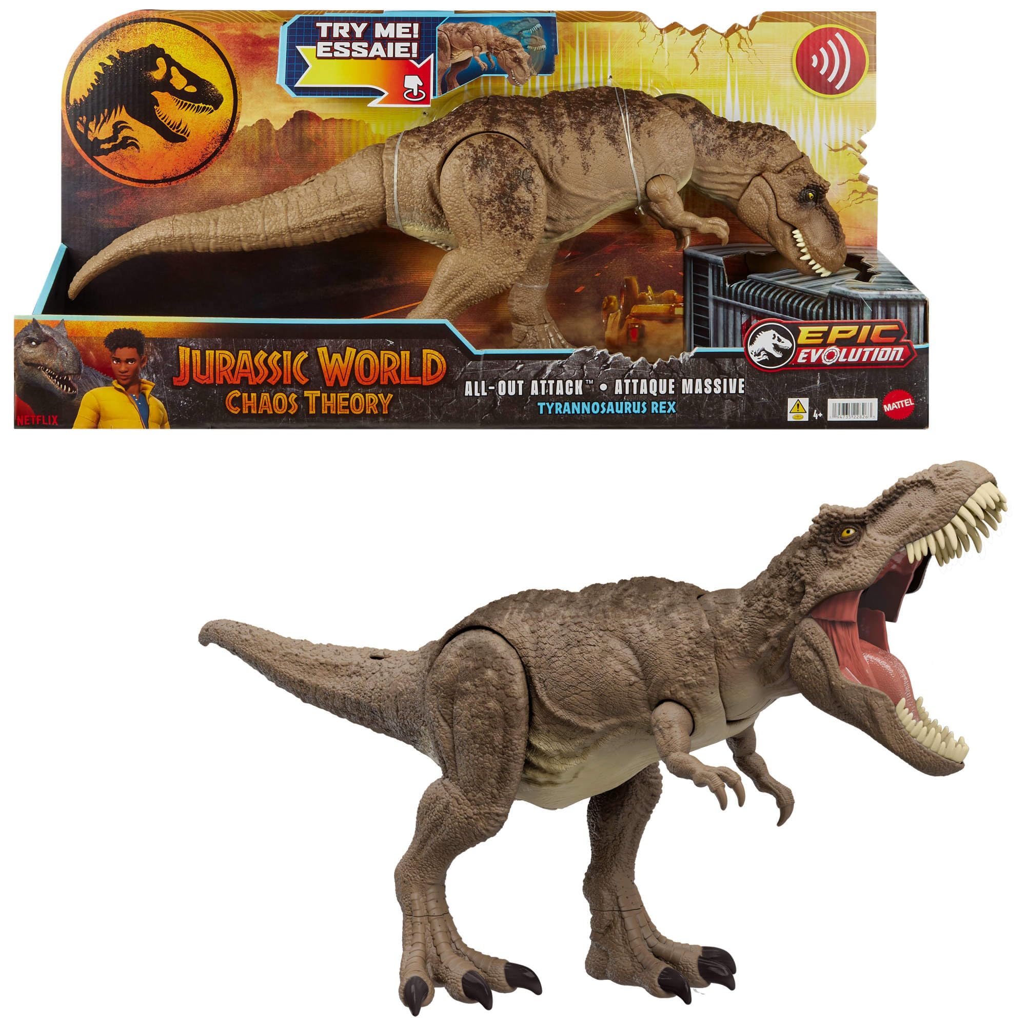 Foto 2 pulgar | Figura De Acción Toy Mattel Jurassic World T. Rex Attack - Venta Internacional.