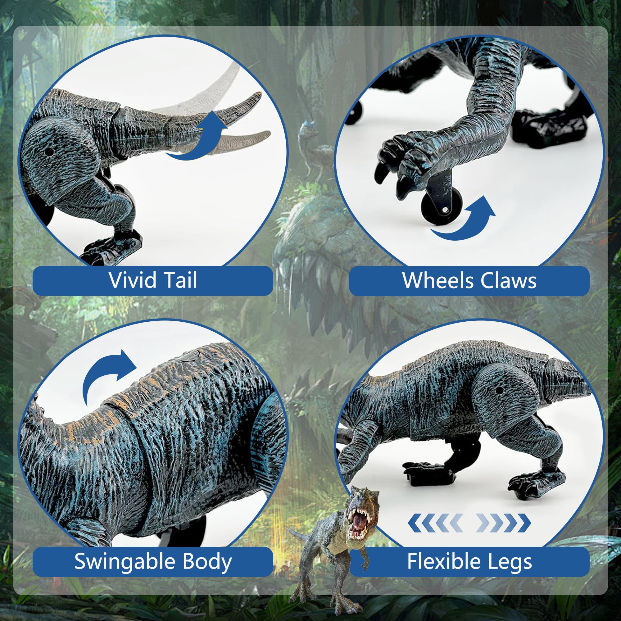Foto 4 pulgar | Juguete De Dinosaurio Tyrannosaurus Rex Con Control Remoto Para Niños - Venta Internacional.