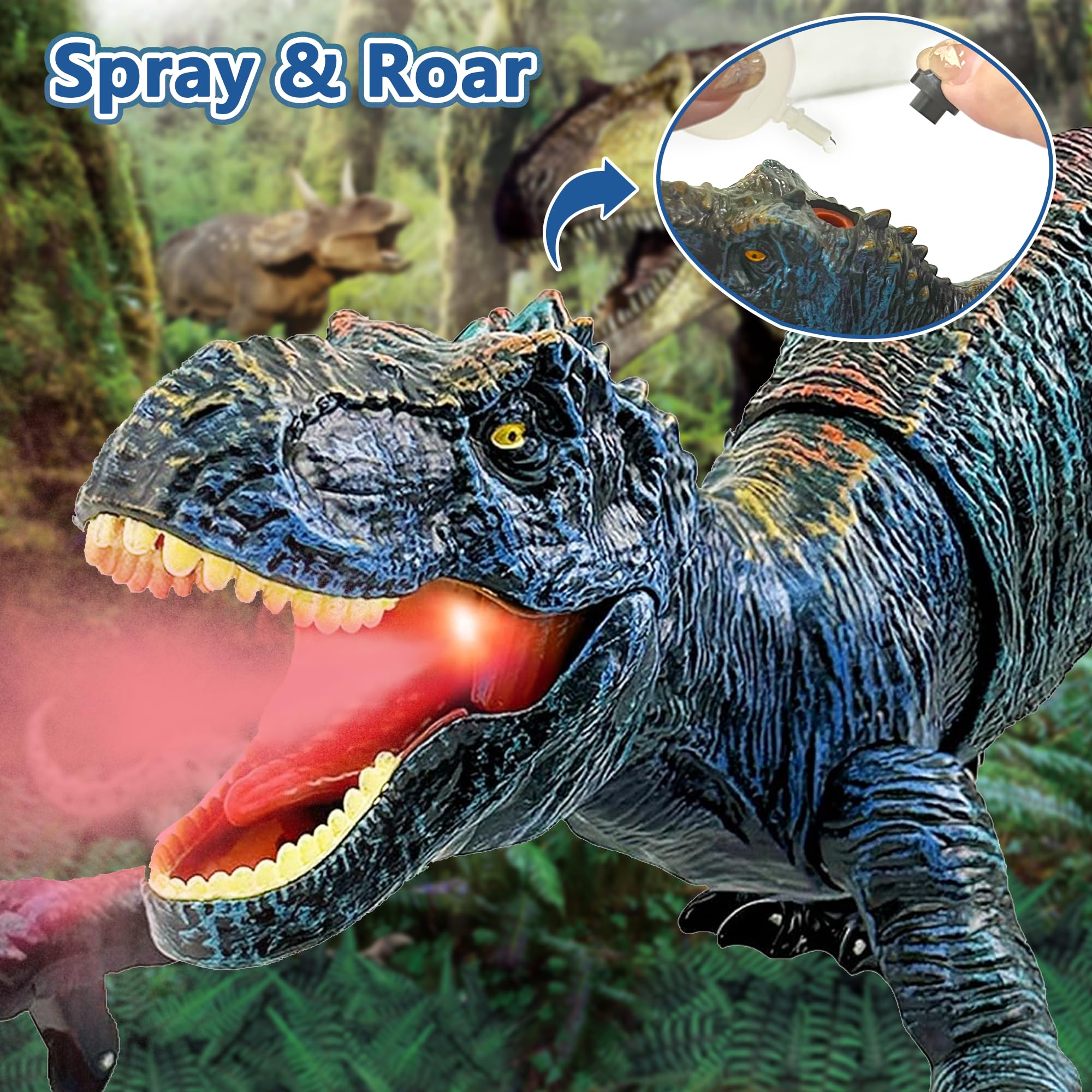 Foto 6 pulgar | Juguete De Dinosaurio Tyrannosaurus Rex Con Control Remoto Para Niños - Venta Internacional.