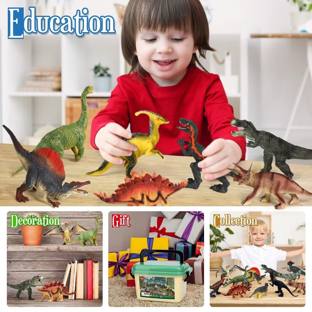 Foto 4 pulgar | Figuras Realistas De Dinosaur Toys Fruse Jurassic Era, 12 Unidades - Venta Internacional.