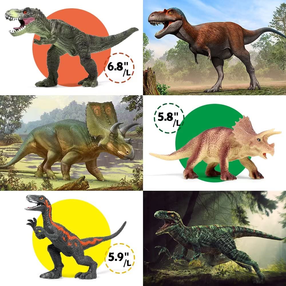 Foto 5 | Figuras Realistas De Dinosaur Toys Fruse Jurassic Era, 12 Unidades - Venta Internacional.