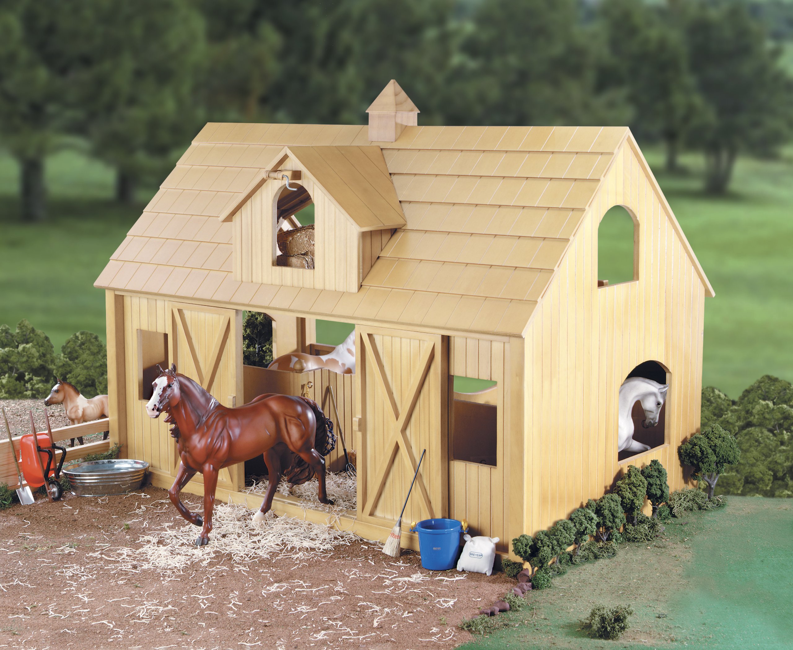 Foto 4 | Granero De Madera Para Caballos Toy Model Breyer Traditional Deluxe Con Cúpula - Venta Internacional.