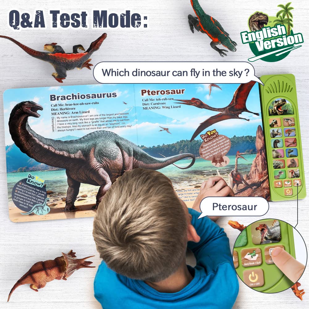 Foto 5 pulgar | 12 Figuras De Dinosaur Toys Fruse Con Libro Electrónico De Dinosaurios, De 3 A 5 Años - Venta Internacional.