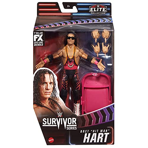 Foto 7 pulgar | Figura De Acción Wwe Survivor Series Bret Hit Man Hart Elite - Venta Internacional.