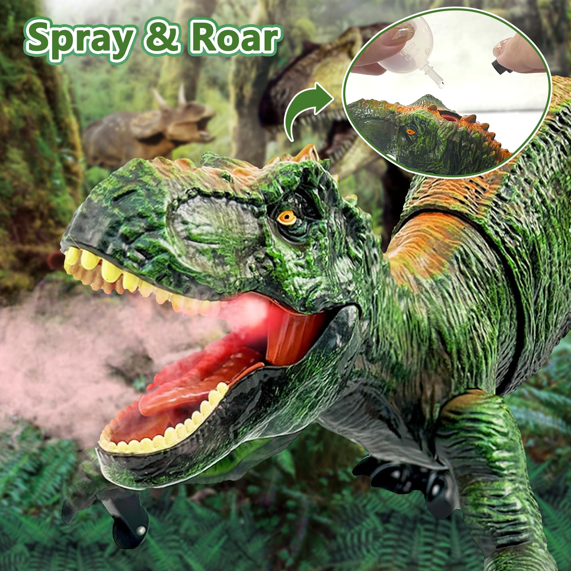 Foto 6 pulgar | Juguete De Dinosaurio Richgv Con Control Remoto Tyrannosaurus Rex De 3 A 7 Años - Venta Internacional.