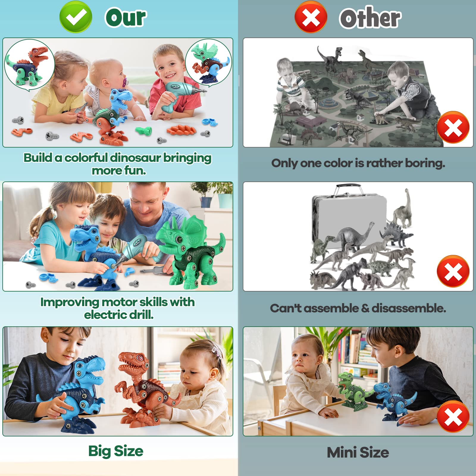 Foto 3 pulgar | Dinosaur Toys Laradola Para Niños De 3 A 8 Años Con Taladro Eléctrico - Venta Internacional.