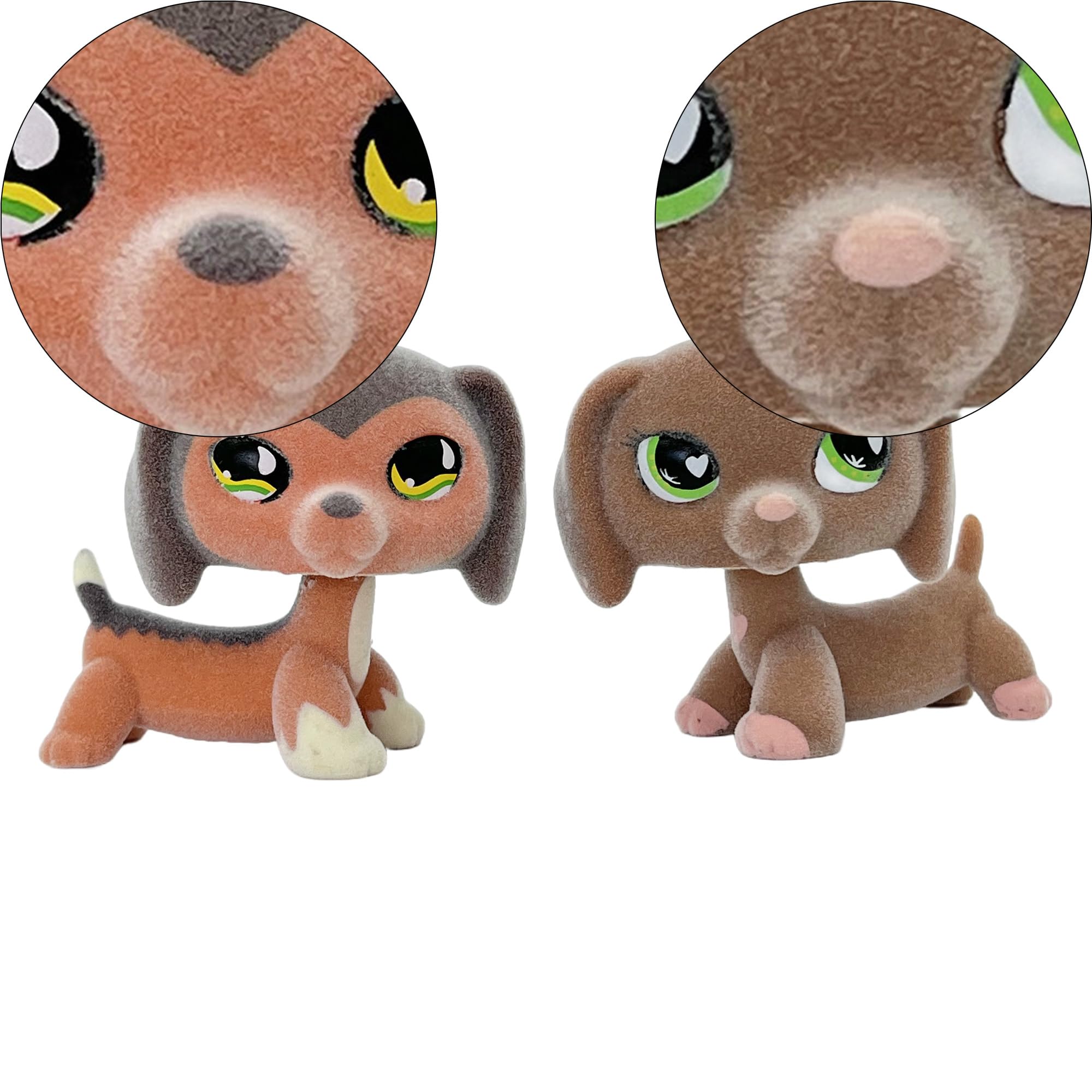 Foto 2 pulgar | Figuras De Perro Salchicha Flocado De Juguete, 5 Cm, 2 Unidades Para Niños - Venta Internacional.