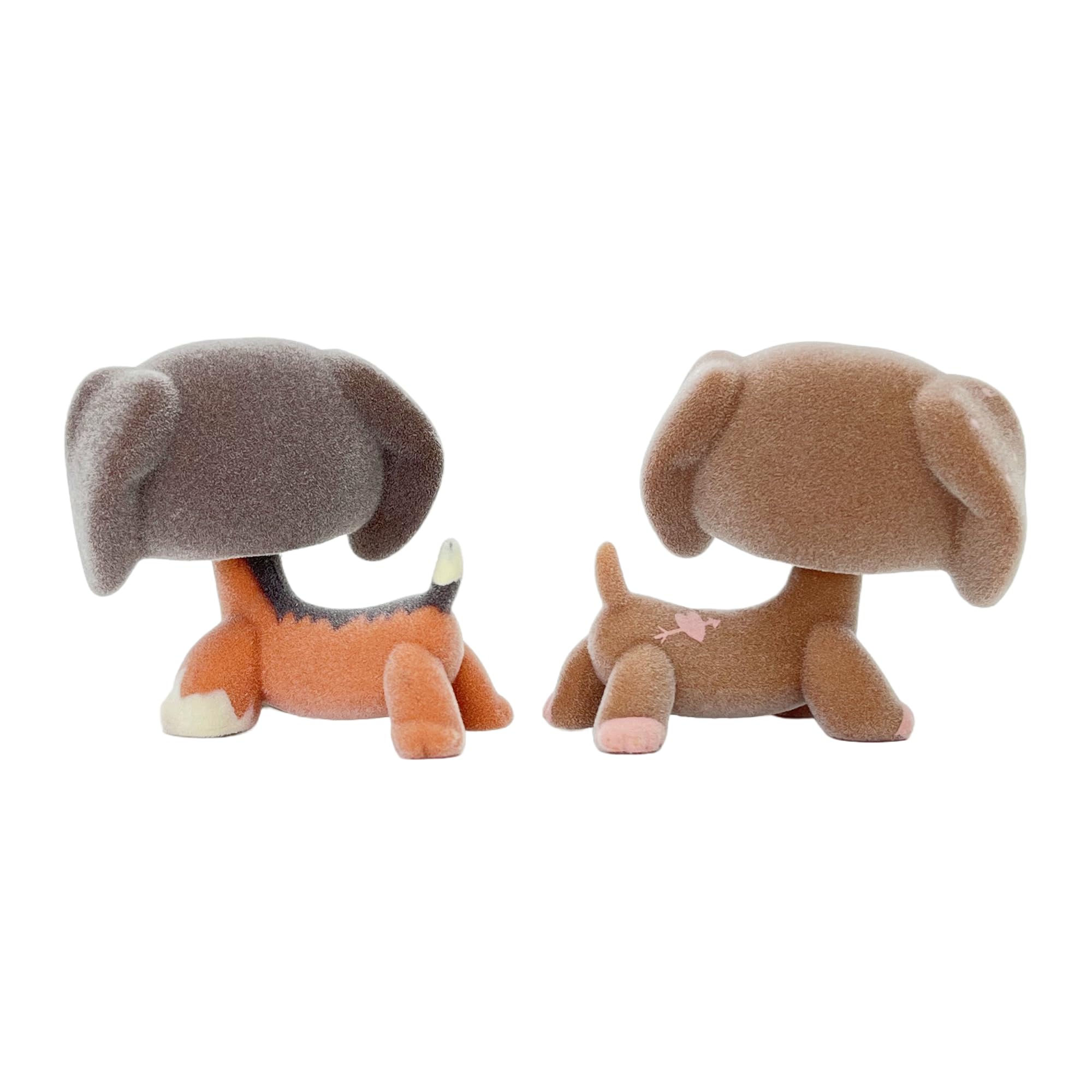 Foto 8 pulgar | Figuras De Perro Salchicha Flocado De Juguete, 5 Cm, 2 Unidades Para Niños - Venta Internacional.