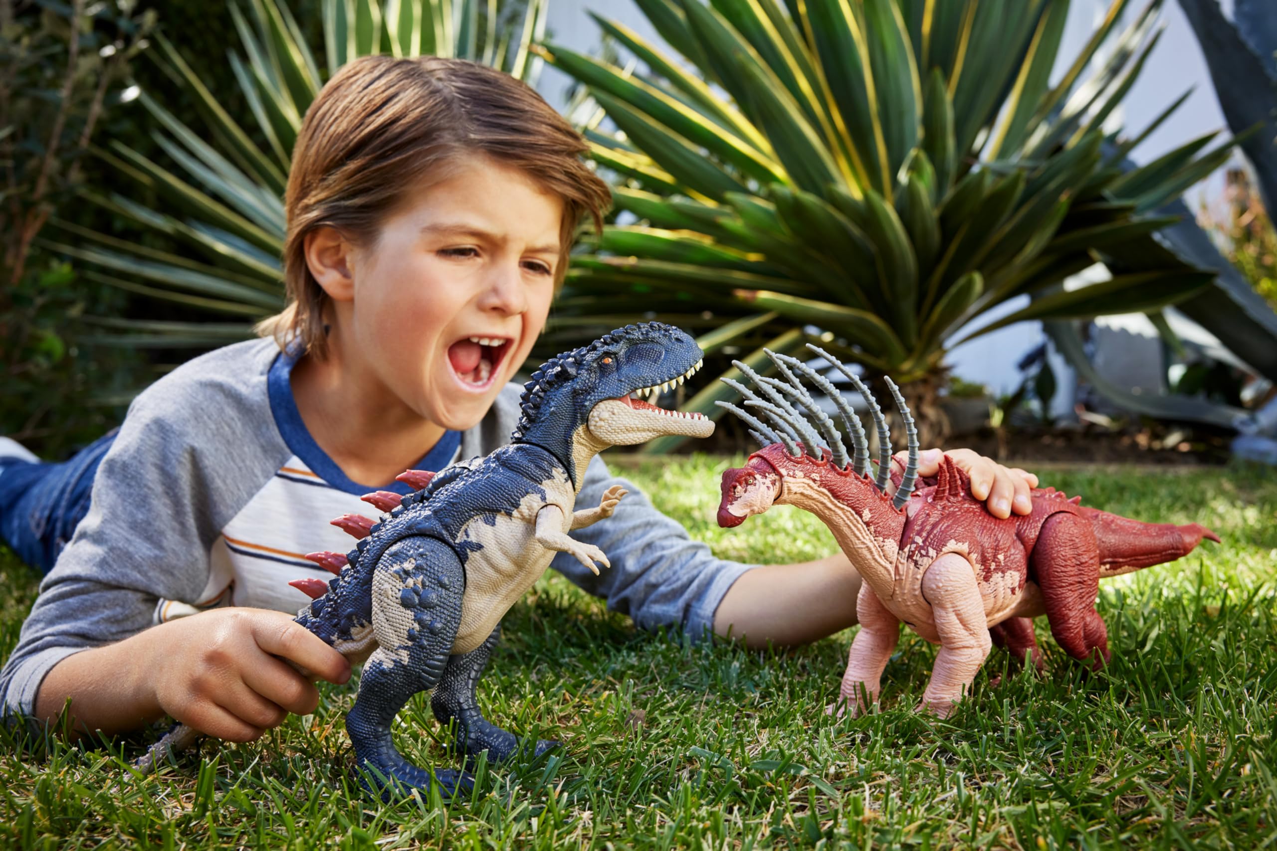 Foto 3 pulgar | Dinosaurio Mattel Jurassic World Gigantic Trackers Bajadasaurus - Venta Internacional