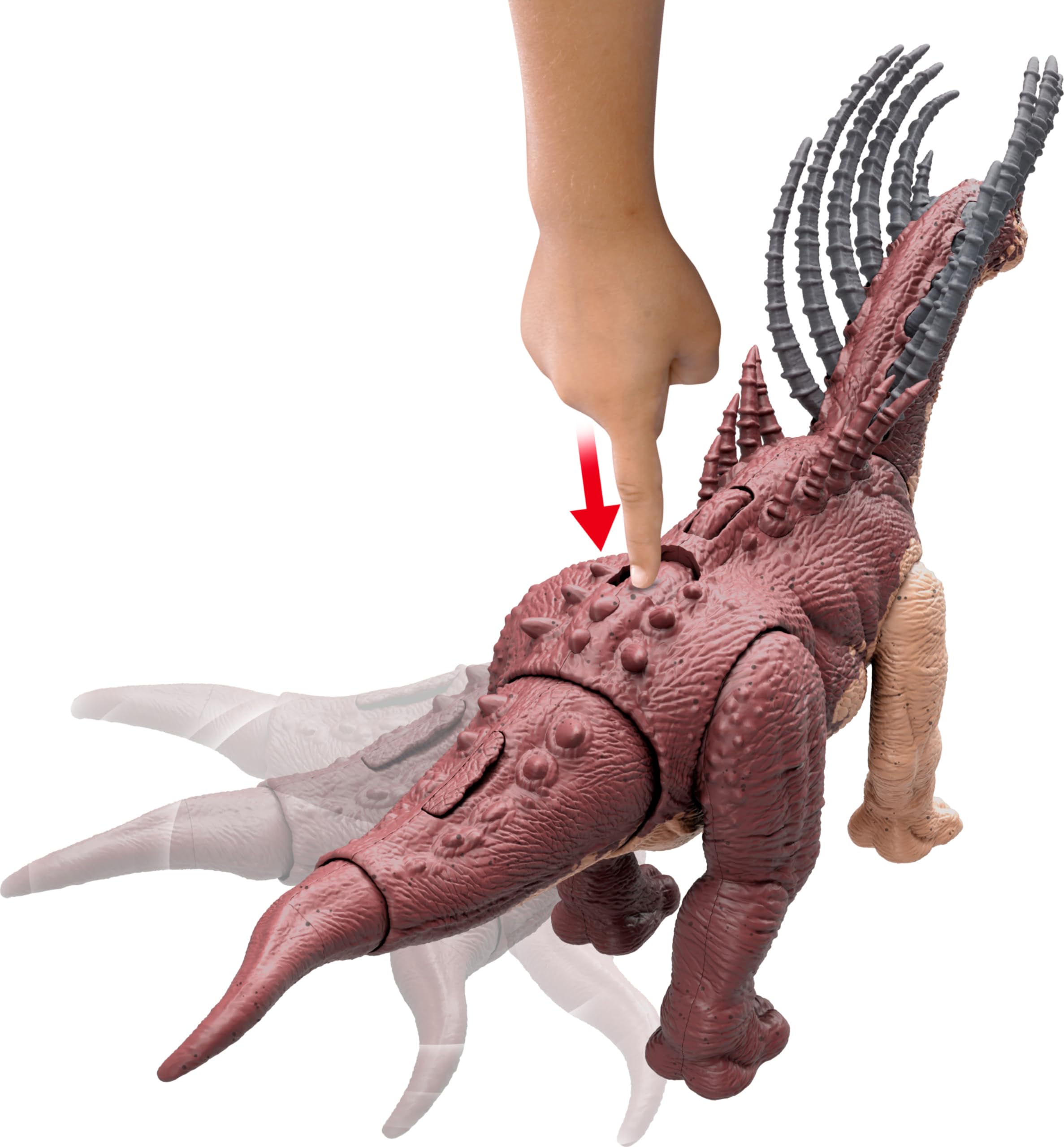 Foto 6 pulgar | Dinosaurio Mattel Jurassic World Gigantic Trackers Bajadasaurus - Venta Internacional