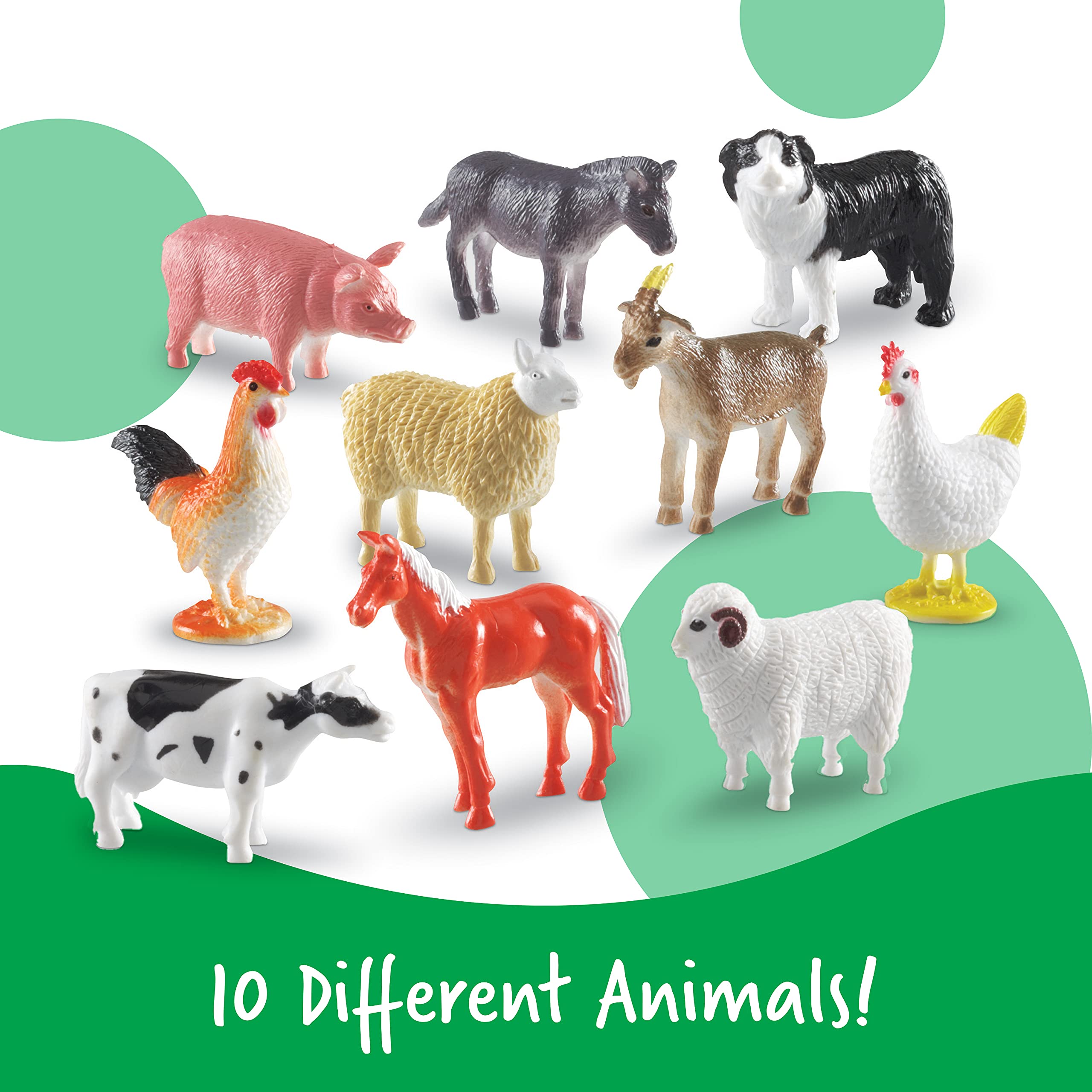 Foto 4 pulgar | Recursos De Aprendizaje De Farm Animal Counters, 60 Piezas, Más De 3 Años - Venta Internacional.