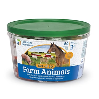 Foto 4 | Recursos De Aprendizaje De Farm Animal Counters, 60 Piezas, Más De 3 Años - Venta Internacional.