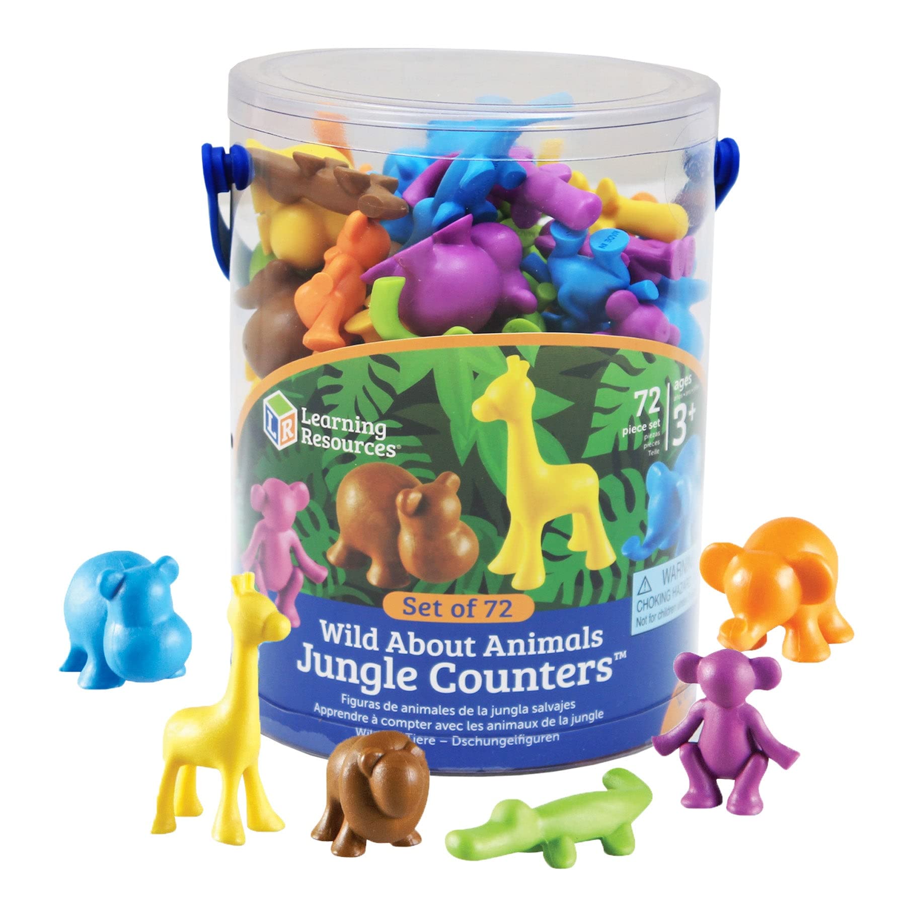 Foto 2 pulgar | Contadores De La Jungla Toy Learning Resources Wild About Animals, 72 Piezas - Venta Internacional.