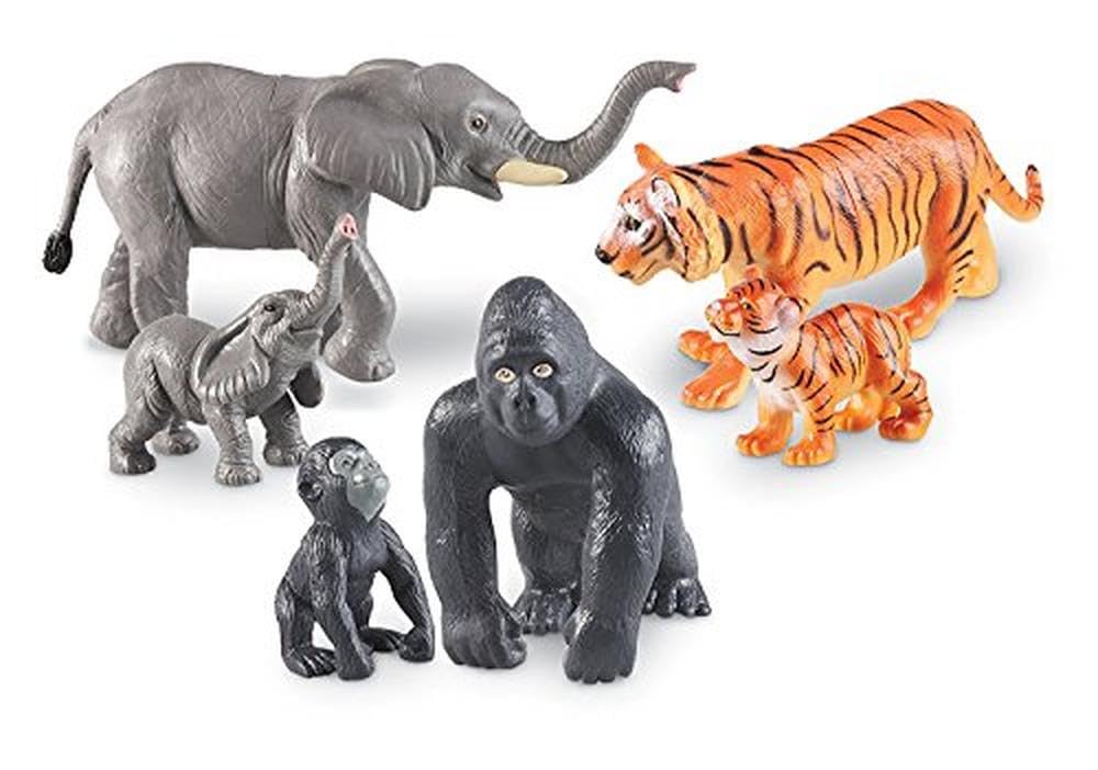 Foto 2 pulgar | Recursos De Aprendizaje Sobre Juguetes Jumbo Jungle Animals 6 Animals 2+ - Venta Internacional.