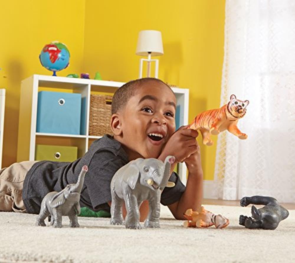 Foto 2 | Recursos De Aprendizaje Sobre Juguetes Jumbo Jungle Animals 6 Animals 2+ - Venta Internacional.