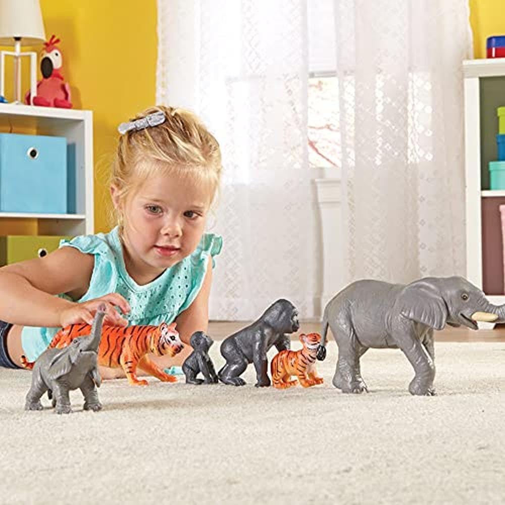 Foto 6 pulgar | Recursos De Aprendizaje Sobre Juguetes Jumbo Jungle Animals 6 Animals 2+ - Venta Internacional.