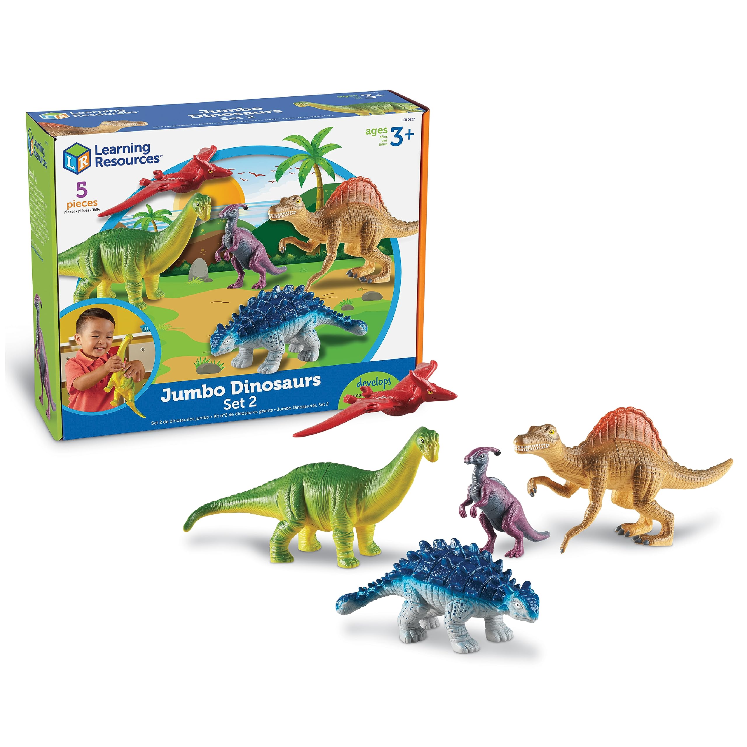 Figura De Acción Con Forma De Dinosaurio, Juguetes, Recursos De Aprendizaje, Juego Jumbo, 5 - Venta Internacional.