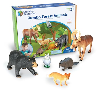 Foto 1 | Recursos De Aprendizaje De Animales De Juego Simulado Jumbo Forest Durante Más De 3 Años - Venta Internacional.