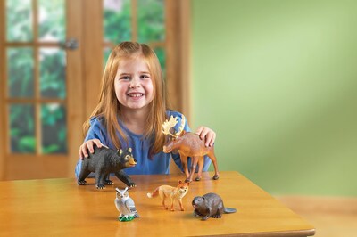 Foto 4 | Recursos De Aprendizaje De Animales De Juego Simulado Jumbo Forest Durante Más De 3 Años - Venta Internacional.