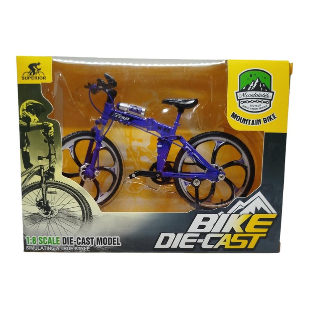 Foto 2 | Jada Toys Vehículo Bicicleta Morada Llanta Negra Rin Plateado Escala 1:8 Mountain Bike