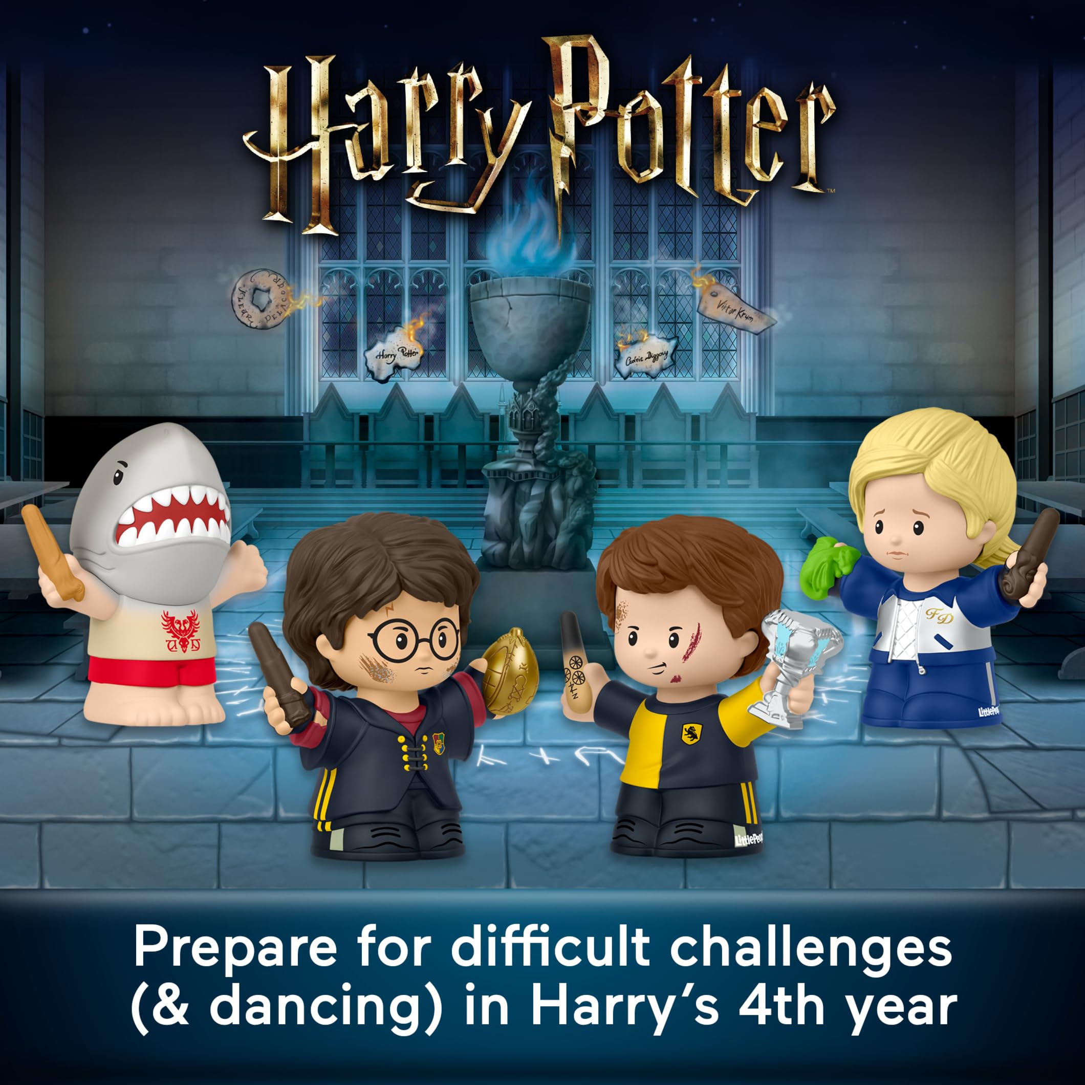 Foto 3 pulgar | Set De Figuras Fisher-price Little People Harry Potter Goblet Of - Venta Internacional.