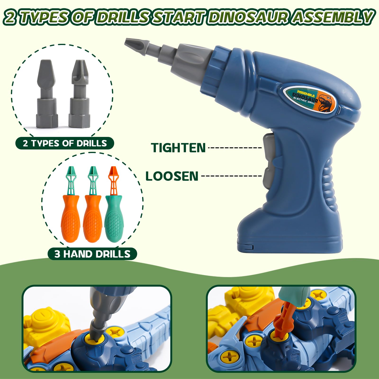 Foto 3 pulgar | Juguete Educativo Take Apart Dinosaur Fajiabao Para Niños De 3 A 6 Años - Venta Internacional.