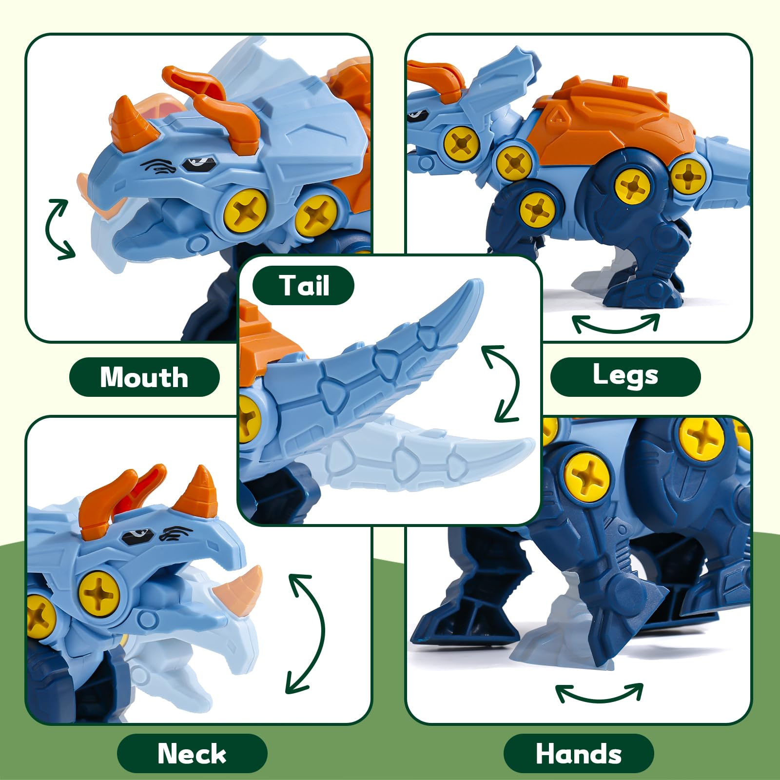 Foto 4 pulgar | Juguete Educativo Take Apart Dinosaur Fajiabao Para Niños De 3 A 6 Años - Venta Internacional.