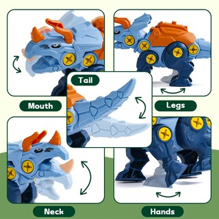 Foto 3 | Juguete Educativo Take Apart Dinosaur Fajiabao Para Niños De 3 A 6 Años - Venta Internacional.