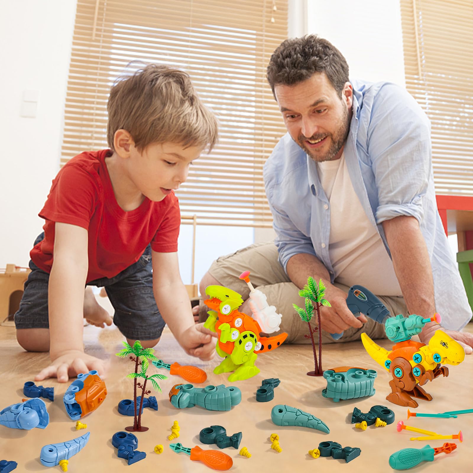 Foto 5 pulgar | Juguete Educativo Take Apart Dinosaur Fajiabao Para Niños De 3 A 6 Años - Venta Internacional.