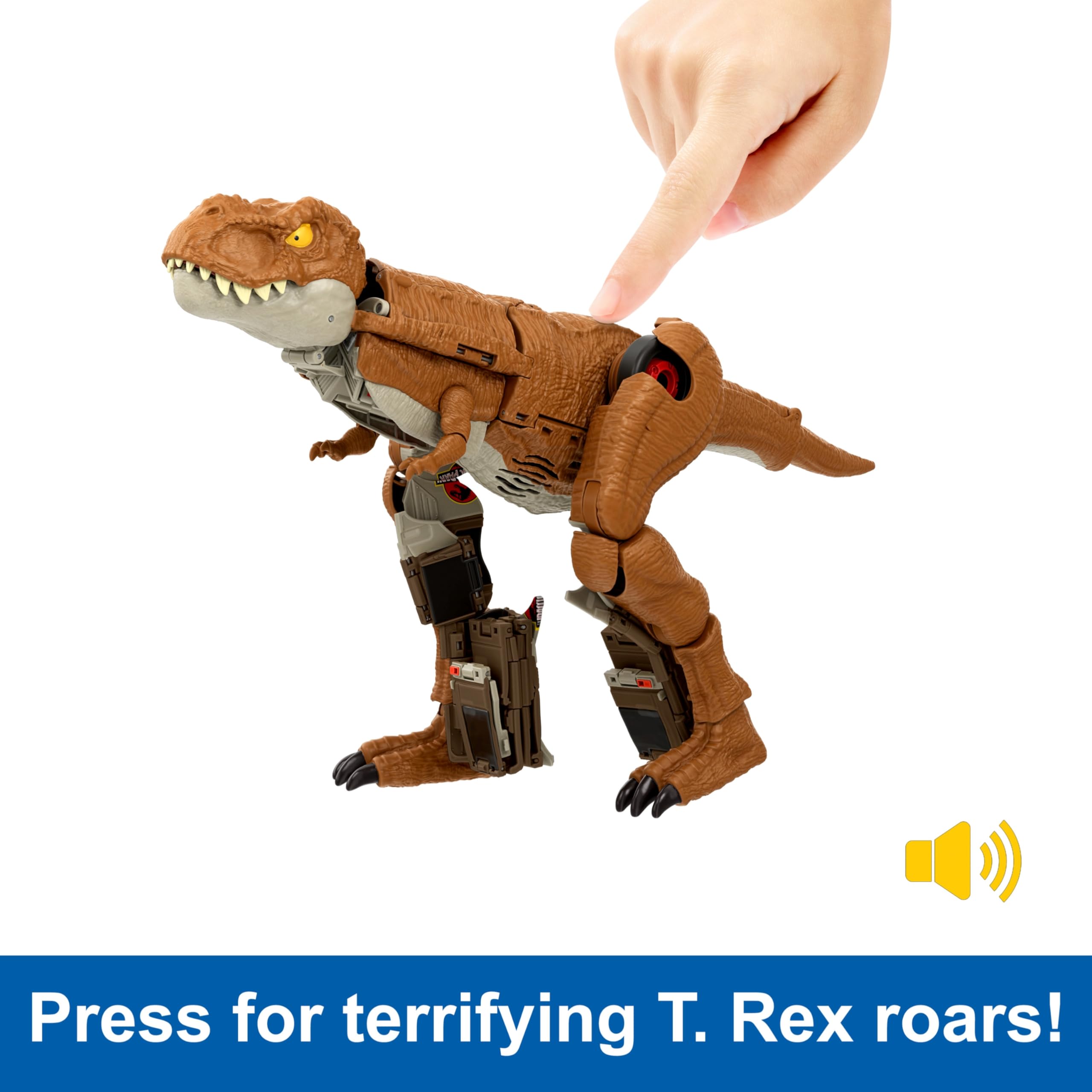 Foto 7 pulgar | T-rex 2 En 1 De Toy Mattel Jurassic World Fierce Changers - Venta Internacional.