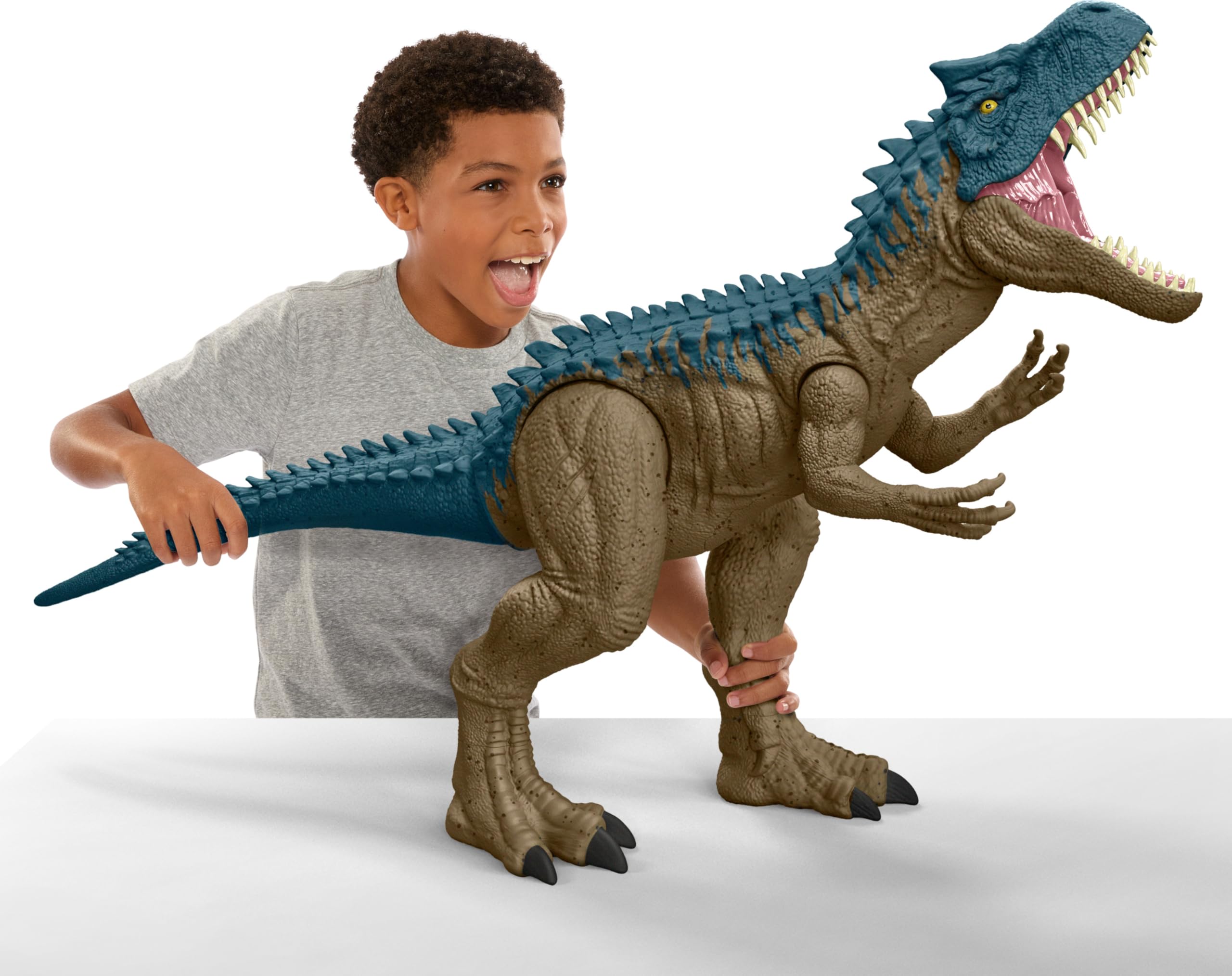 Figura De Acción Mattel Jurassic World Super Colossal Allosaurus - Venta Internacional.