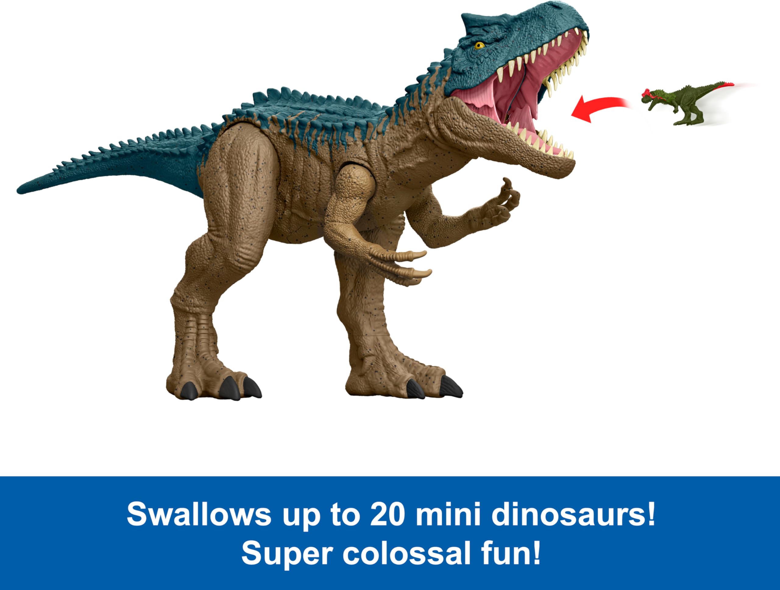 Foto 4 pulgar | Figura De Acción Mattel Jurassic World Super Colossal Allosaurus - Venta Internacional.