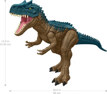 Foto 5 | Figura De Acción Mattel Jurassic World Super Colossal Allosaurus - Venta Internacional.