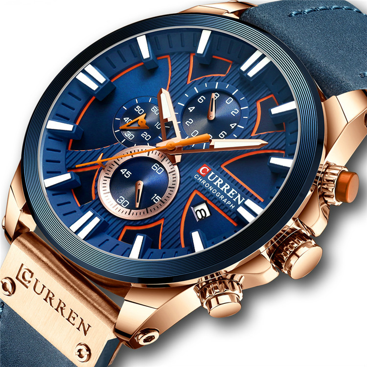 Foto 2 pulgar | Reloj Curren Technos 8346 Para Hombre Con Esfera Azul Y Carcasa De 49 Mm - Venta Internacional.
