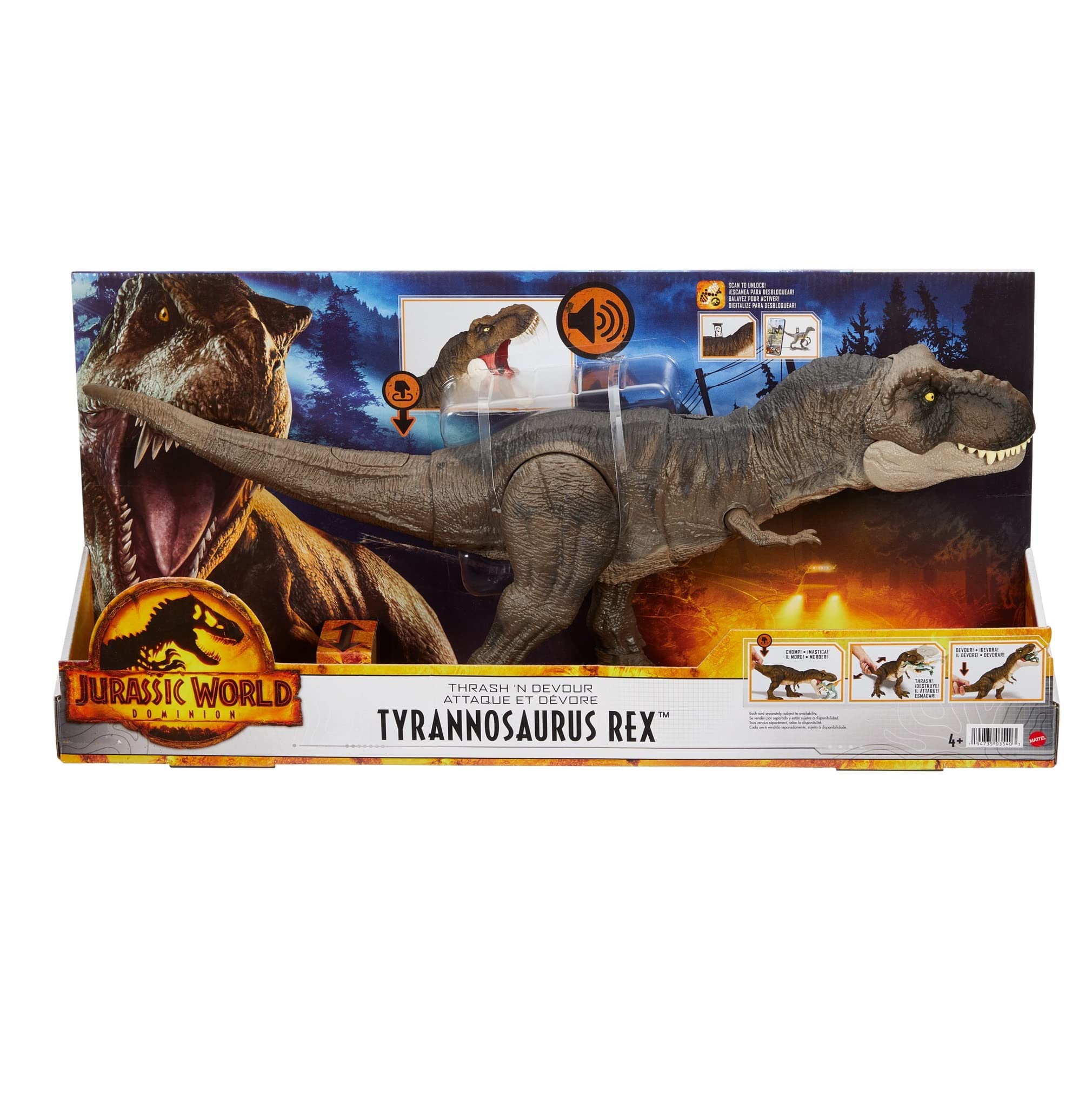 Foto 7 pulgar | Figura De Acción Toy Mattel Jurassic World Dominion T Rex - Venta Internacional.
