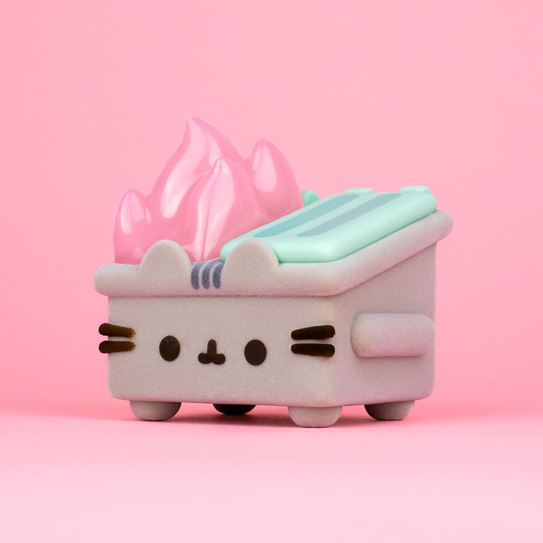 Foto 7 pulgar | Figura De Vinilo 100% Suave Pusheen Dumpster Fire Con Cuerpo Flocado - Venta Internacional.