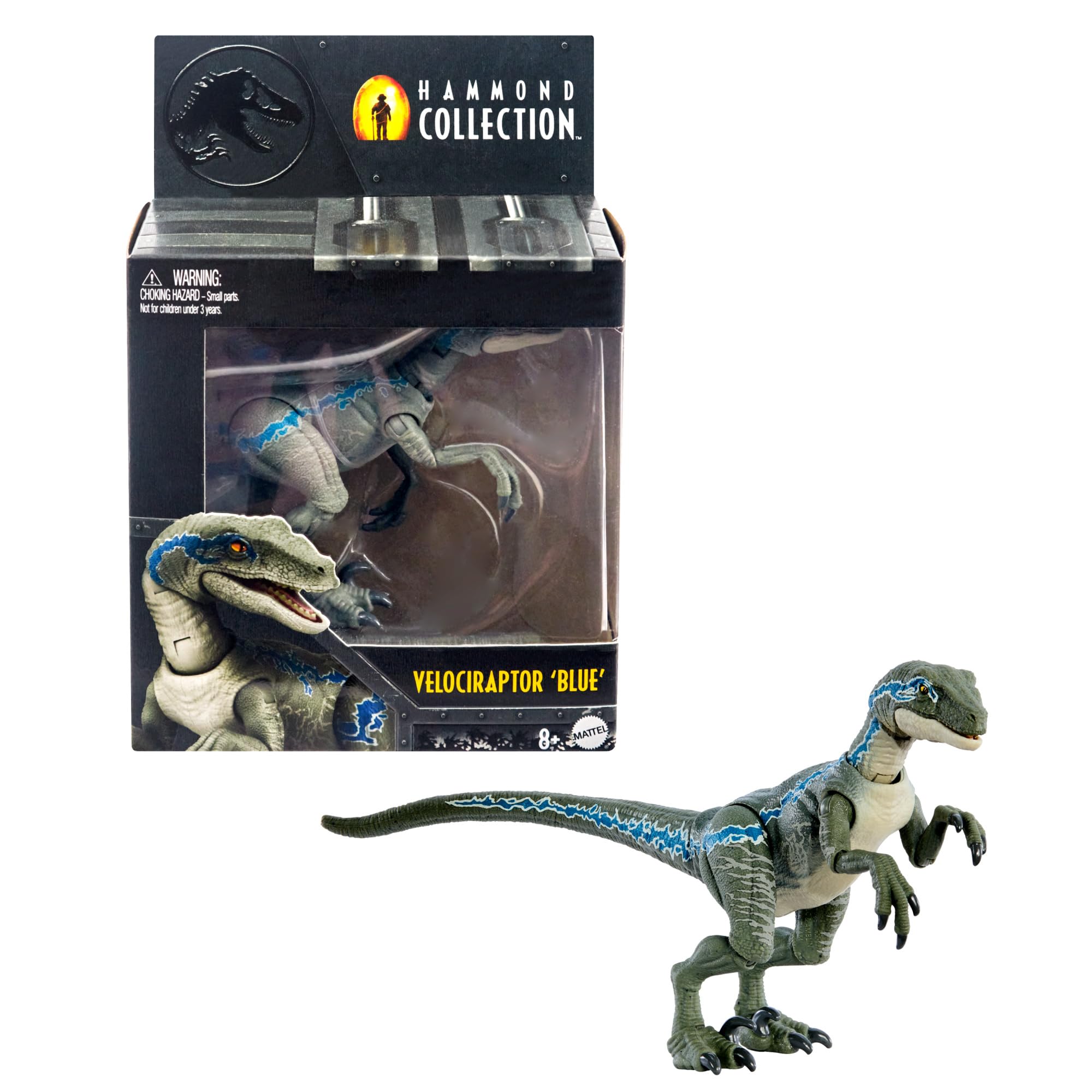 Foto 2 pulgar | Figura De Acción Mattel Jurassic World Hammond Collection Azul - Venta Internacional.