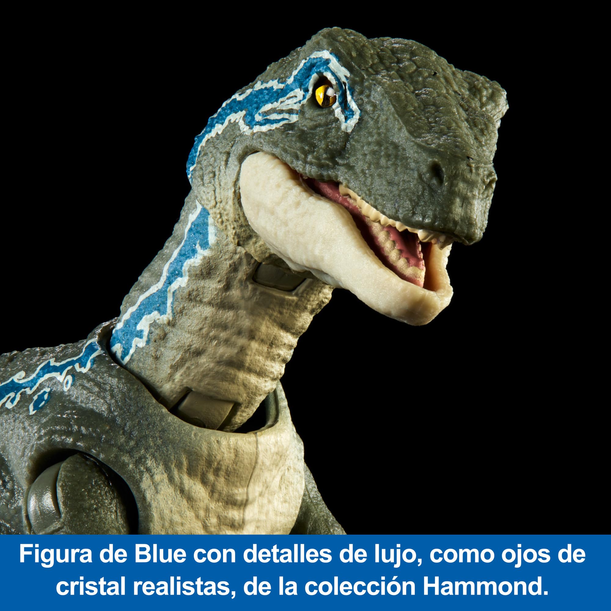 Foto 3 pulgar | Figura De Acción Mattel Jurassic World Hammond Collection Azul - Venta Internacional.