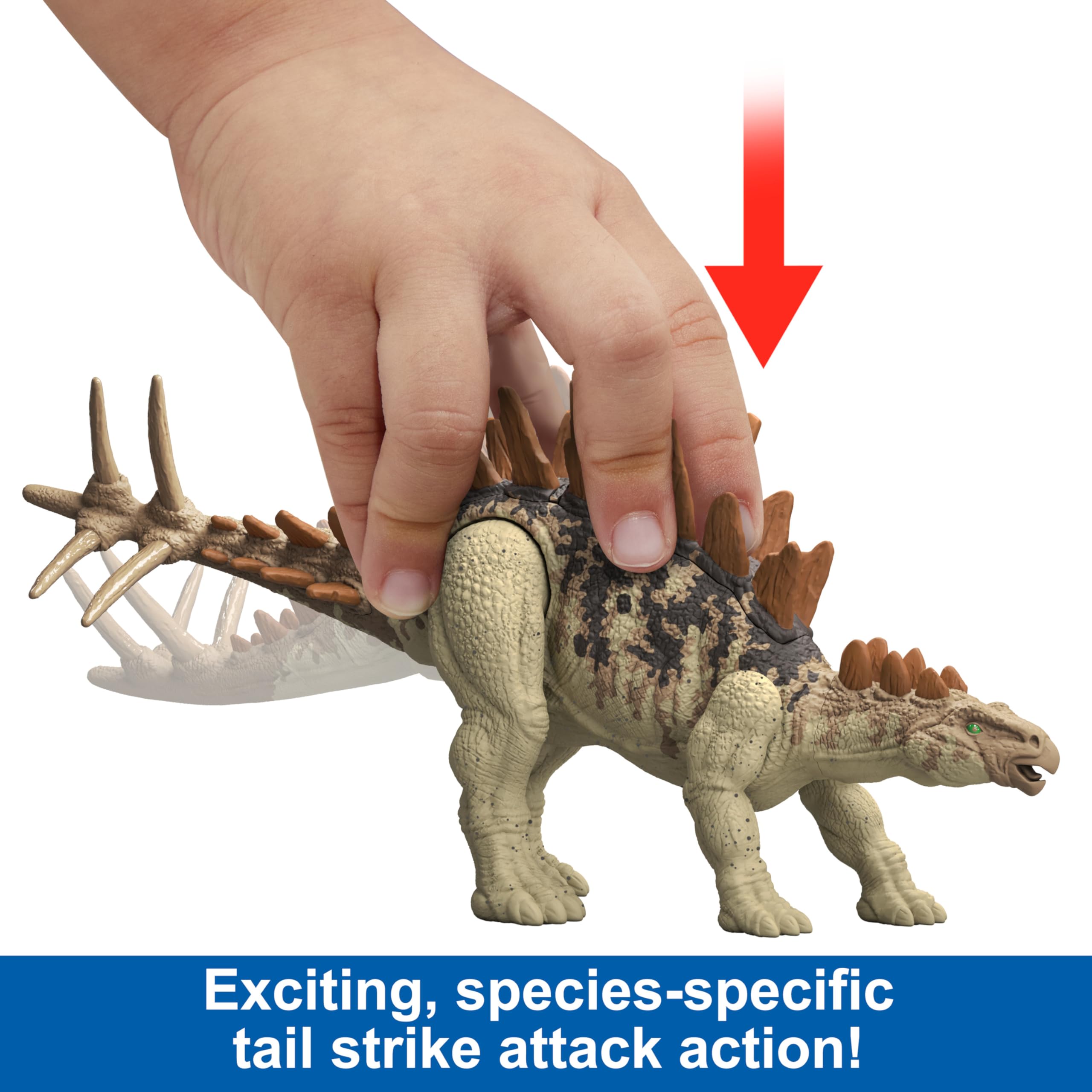 Foto 3 pulgar | Dinosaurio De Juguete Mattel Jurassic World Strike Attack Tuojiangosaurus - Venta Internacional.
