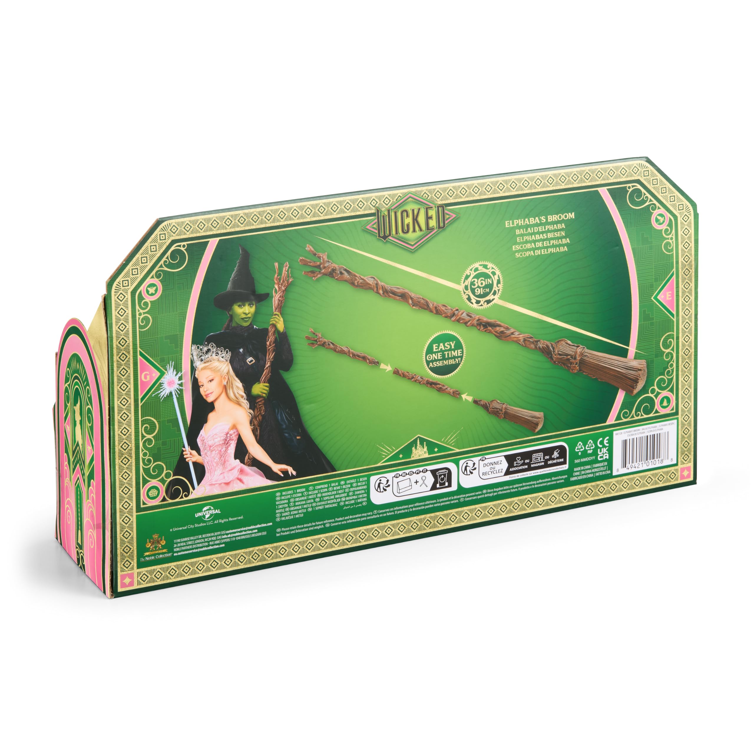 Foto 8 pulgar | Escoba Wicked Elphaba de Broom The Noble Collection - Venta Internacional