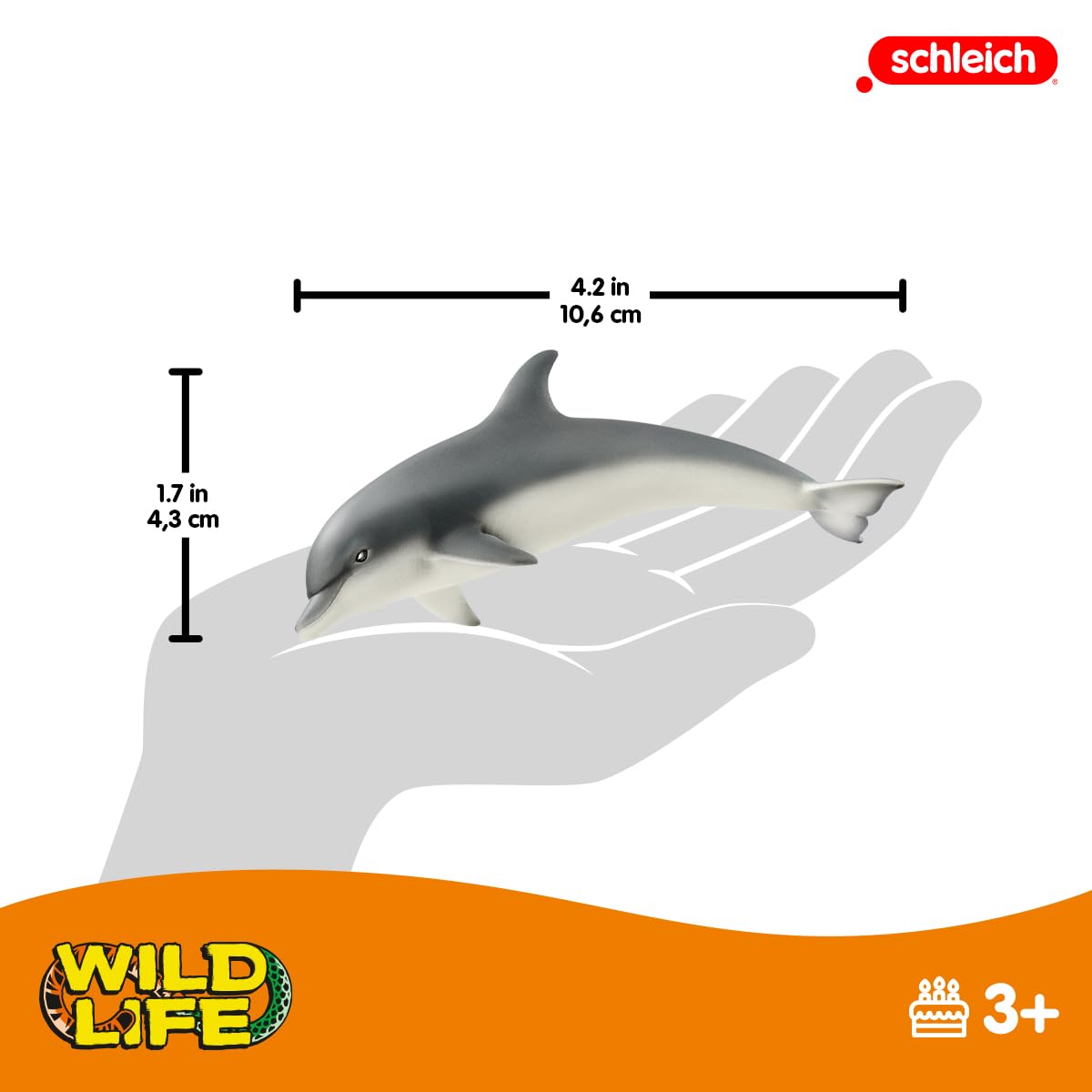 Foto 5 | Figura De Delfín Realista Schleich Wild Life Para Niños De Más De 3 Años - Venta Internacional.