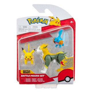 Foto 2 | Set De Figuras De Acción Pokémon Pikachu Mudkip Boltund Battle - Venta Internacional.