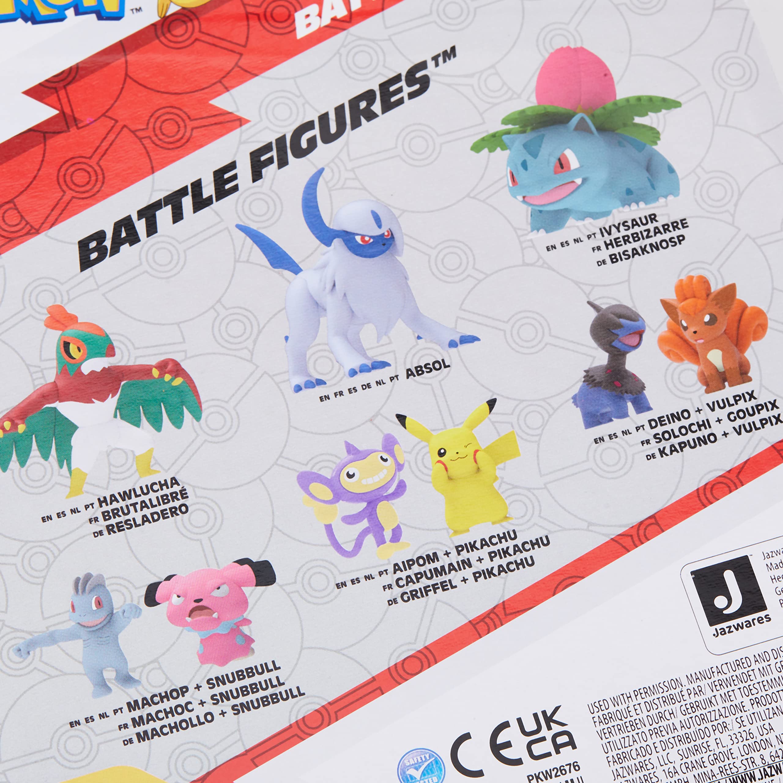 Foto 4 | Set De Figuras De Acción Pokémon Pikachu Mudkip Boltund Battle - Venta Internacional.