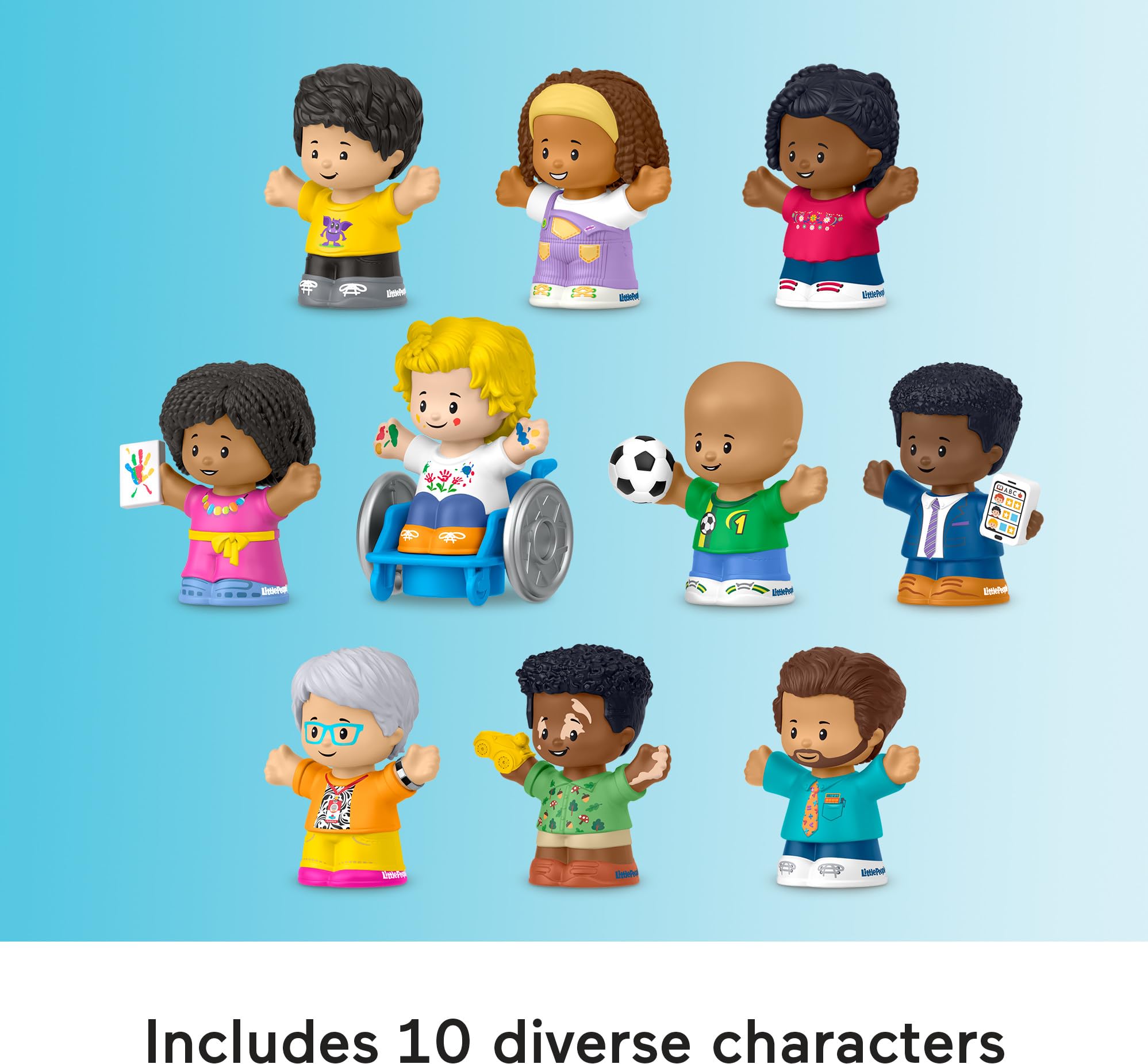 Foto 4 pulgar | Set De Juguetes Fisher-price Little People Classroom, 10 Figuras De 1 Año O Más - Venta Internacional.