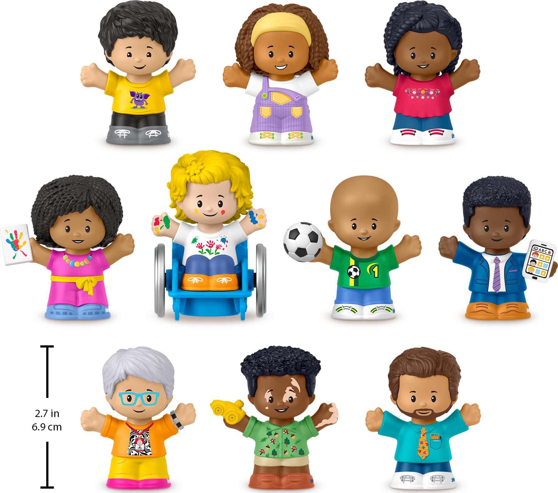 Foto 5 pulgar | Set De Juguetes Fisher-price Little People Classroom, 10 Figuras De 1 Año O Más - Venta Internacional.
