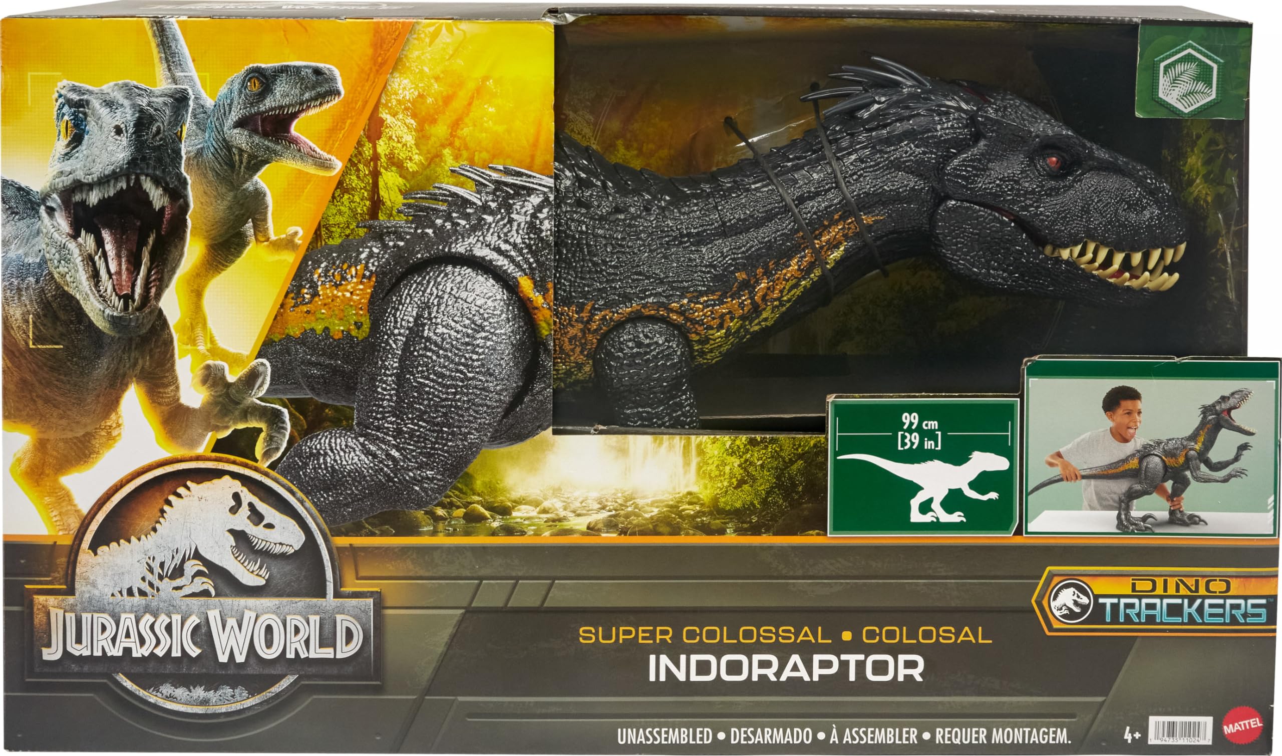 Foto 7 pulgar | Figura De Acción Mattel Jurassic World Indoraptor 90 Cm - Venta Internacional.