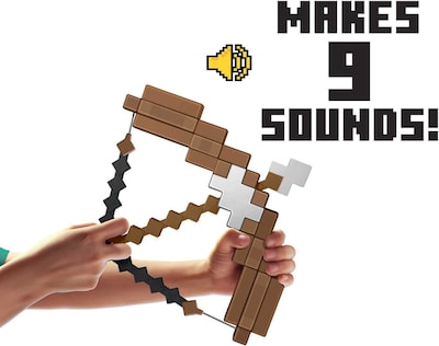 Foto 4 | Set Definitivo De Arco Y Flecha De Toy Mattel Minecraft Con Sonidos - Venta Internacional.