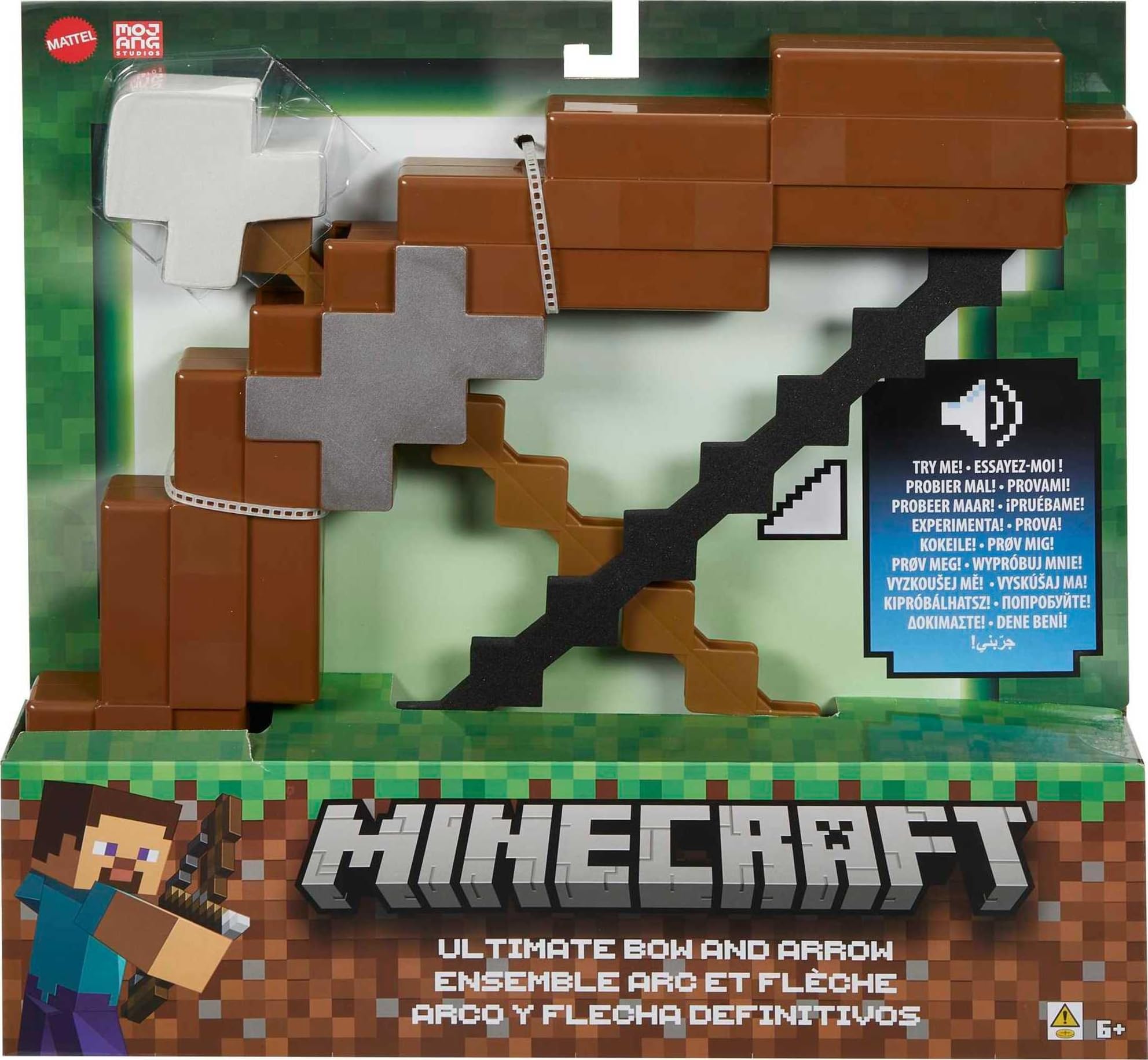 Foto 7 pulgar | Set Definitivo De Arco Y Flecha De Toy Mattel Minecraft Con Sonidos - Venta Internacional.